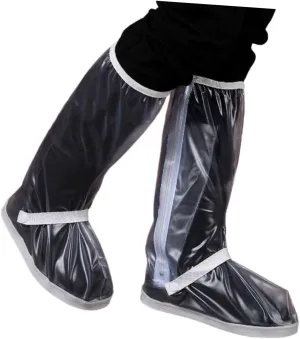 Waterproof Rain Boots for Women Men Lightweight Rain Boot Cover Reflective Belt Safe for