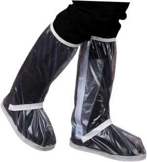 Waterproof Rain Boots Shoes Covers for Women Men Lightweight Rain Shoes Sturdy and Elastic Top