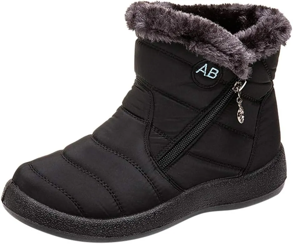 Wide Width Snow Boots Women 11 Womens White Snow Boots Size 12 Fashion Winter Boots for Women 2023 Mid Calf Winter Boots for Women Snow Shoes for Women Purple