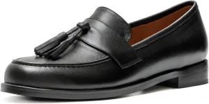 Women's Casual Flat Leather Tassel Loafer