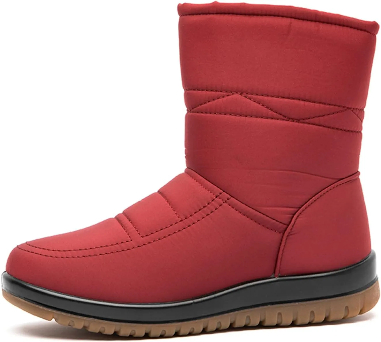 Womens Waterproof Winter Pull on Boots 9.5 Tall Womens Size 8 Cute Snow Boots Winter Boots Women Size 8 Black Womens Winter Snow Boots Waterproof Shoes Botas Para Nieve De Mujer