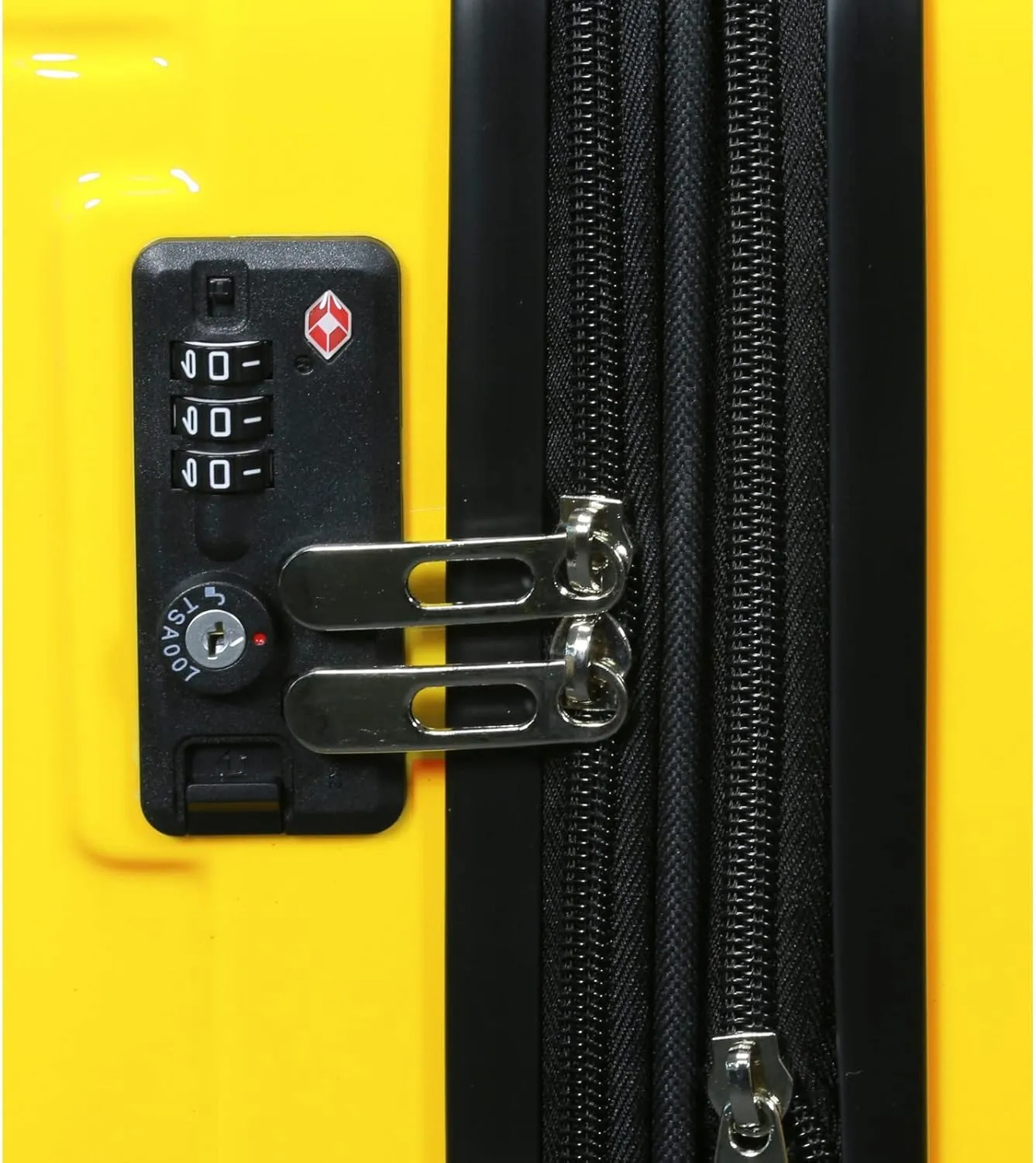 World Traveler Contour Hardside Spinner Luggage TSA Lock, Yellow, 3-Piece Set