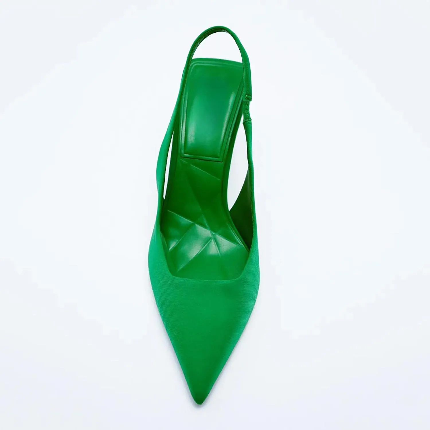 YIBLBOX Women Pointy Toe High Heel Slingback Slip on Mid Heels Sandals Dress Shoes Evening Prom Pumps